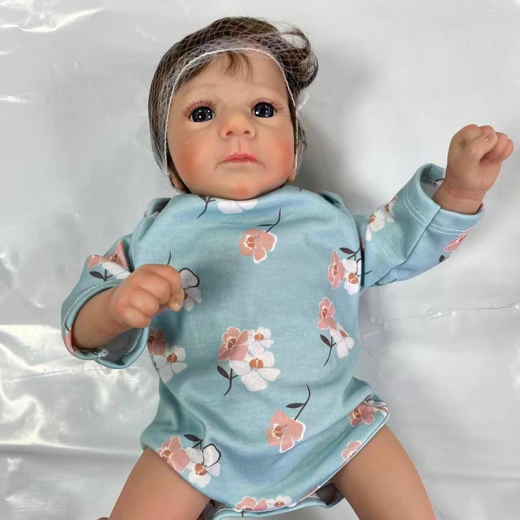 NPK 19 дюймов Reborn Baby Girl Felicia Очень мягкая тканевая кукла мягкая игрушка как настоящая, мягкая на ощупь