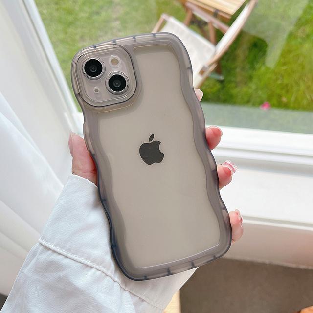 Ottwn модный милый противоударный чехол с волнистой рамкой для iPhone 11 12 13 Pro Max X XR XS Max 7 8 Plus SE 2020, мягкая задняя крышка из ТПУ