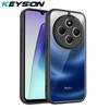 KEYSION Прозрачный чехол для телефона для Redmi 14C Мягкий силикон+ПК Прозрачная противоударная задняя крышка для телефона для Xiaomi POCO C75