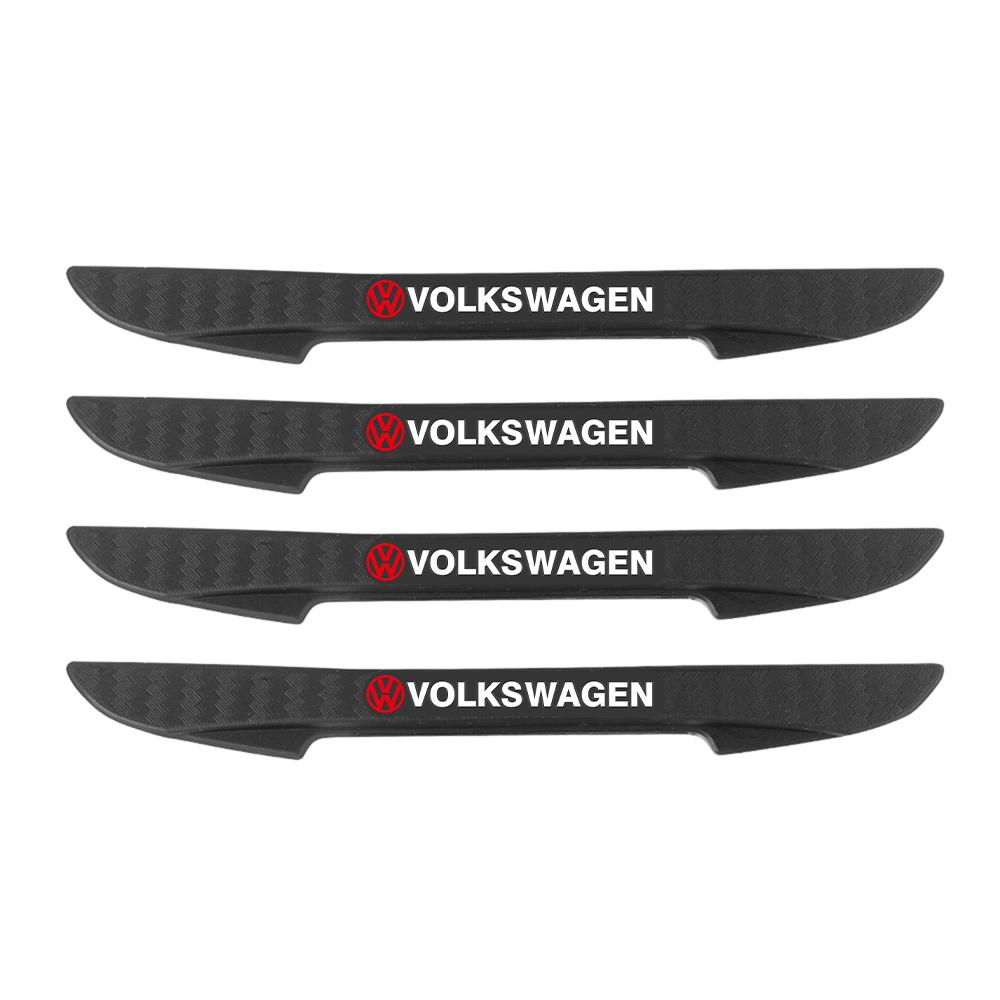 4Pcs Car Door Bumper Strip Guards Side Anti-collision Protector Sticker for Volkswagen VW 4Motion Touareg GTI Magotan CC Touareg zk6