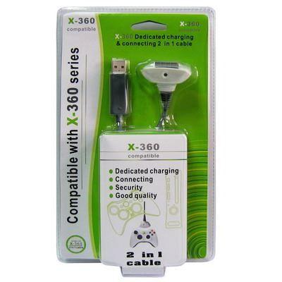 USB Charging Cable for Xbox360 Wireless Game Controller