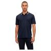 BOSS Slim Fit Cotton Polo Striped Size M Men's Shirt, Navy, Collar,
