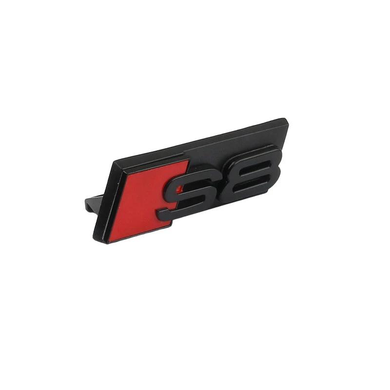 2026 Hot For qwe2 1pc For qwe2 4WD modified car emblem S3 S4 S5 S6 S7 S8 logo grille emblem modified qwe2 car logo buckle style