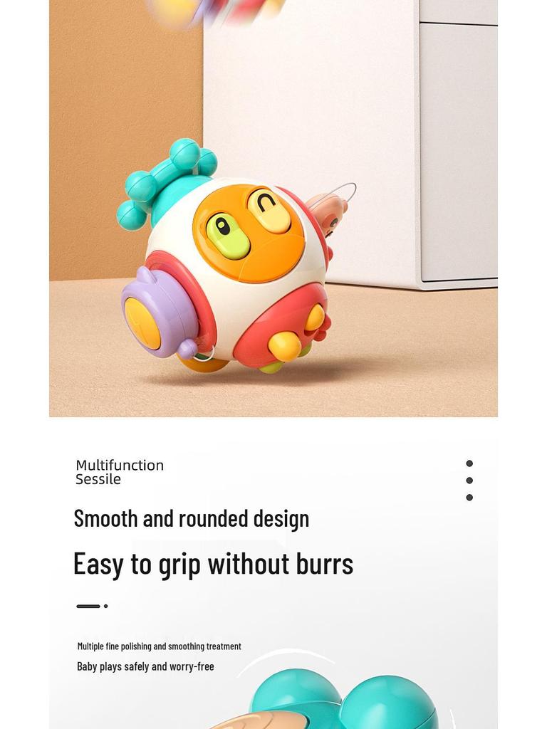 Busy Grabbing Ball: Tactile Rattle Toy for Infant and Toddler Hand Movement and Concentration Training