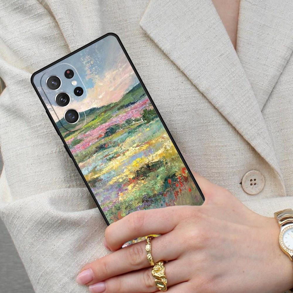 Claude Monet Garden Lotus Bridge Cell Phone Case for Samsung Galaxy S26 Ultra S25 S24 S23 S22 S21 S20 Note10 Cover