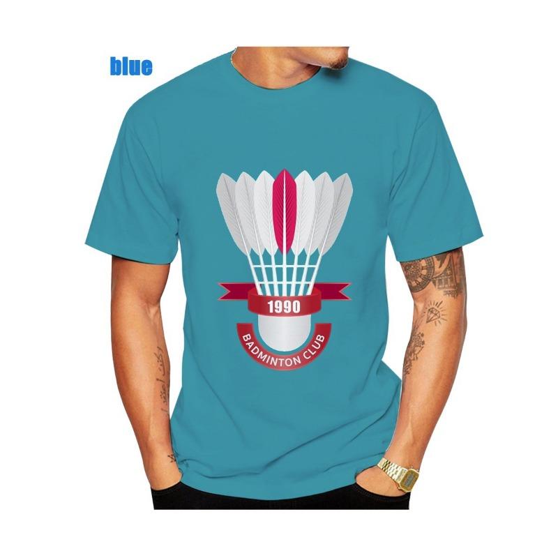 Мужская повседневная футболка с коротким рукавом с принтом «Бадминтон» на 3D-принте Мужская футболка