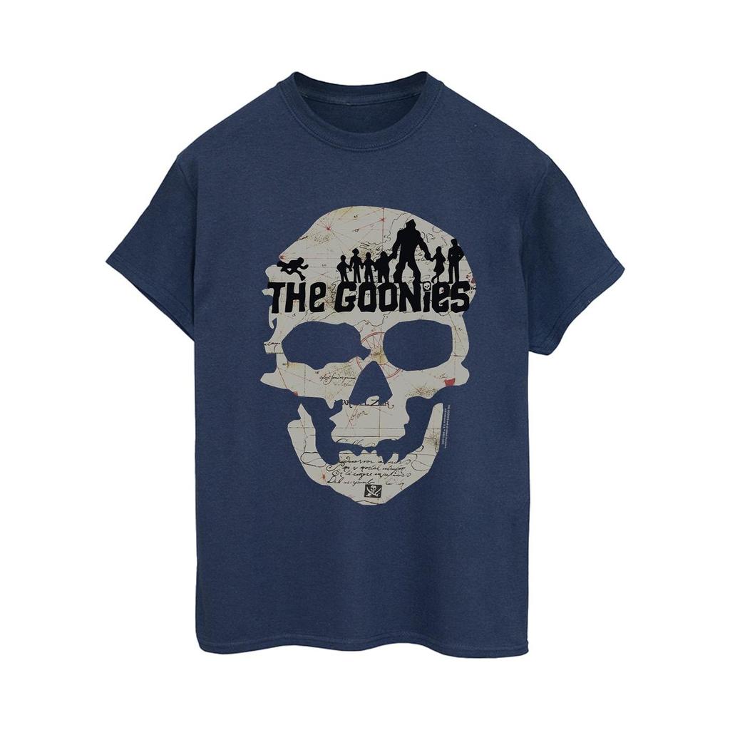 The Goonies Womens/Ladies Map Skull Cotton Boyfriend T-Shirt