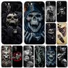 Horror Skull Phone Case for Iphone 5 5s 2020se 6 6s 7 8 Plus X 10 XR XS 11 12 13 Mini Pro MAX Black Tpu Back Cover
