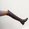 Women's Low-heeled Boots Autumn and Winter New Thick-heeled Casual Large-size Medium Boots