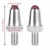 2pcs Ruby Ball Tips Dial Indicator Probe Contact Points M2.5 Thread Contact Points  For Linear Gage