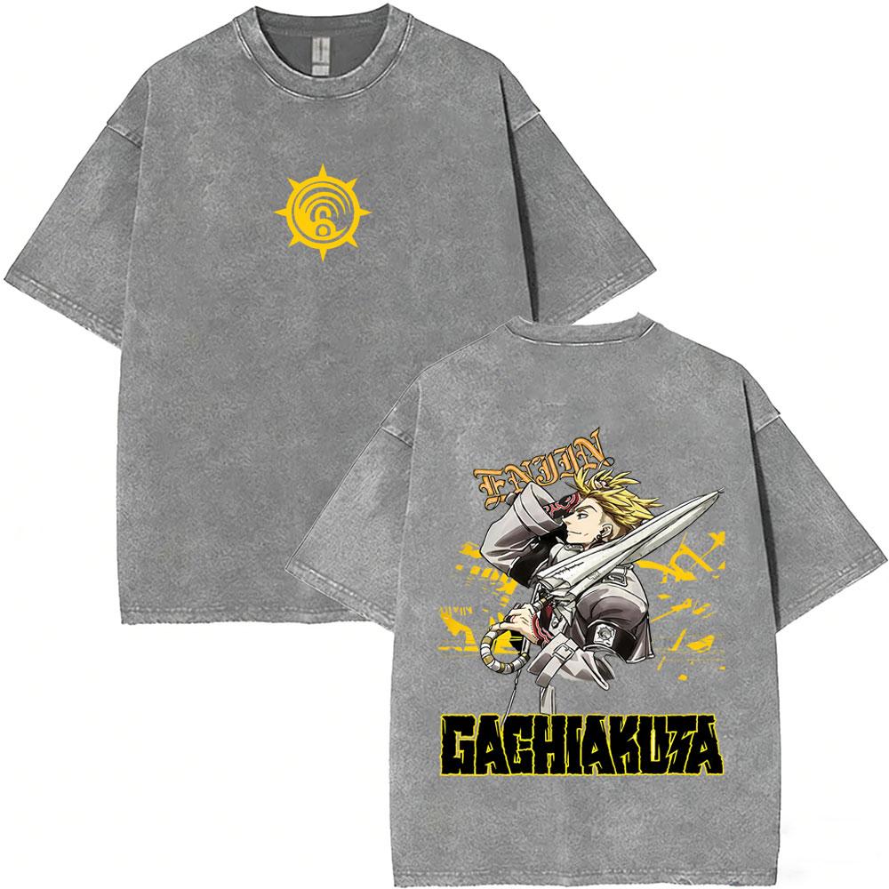 Camisetas Vintage de Anime Gachiakuta Rudo para Hombre y Mujer, Camisetas Manga Corta Oversize, Moda Masculina Hip Hop S 20