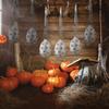 3pcs Scary Spider Web Eggs Hanging Decoration Glowing Spider Egg Sacs  Holiday Party Decor