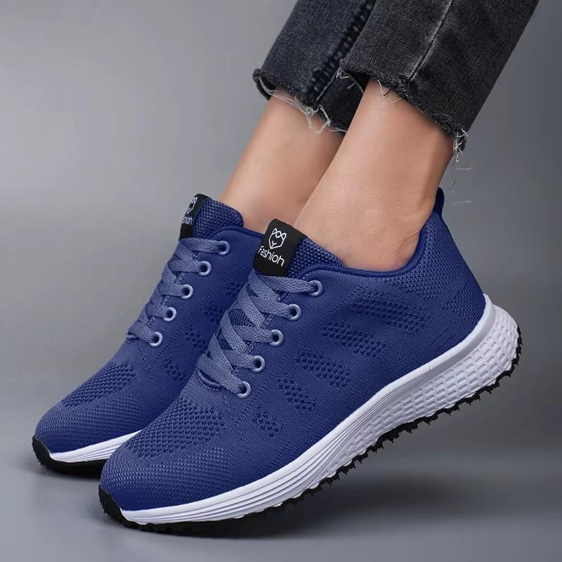 Women'S New Breathable Mesh Shoes Comfortable Lightweight Breathable Anti Slip Suitable Walking Training Cycling Sports Shoes
