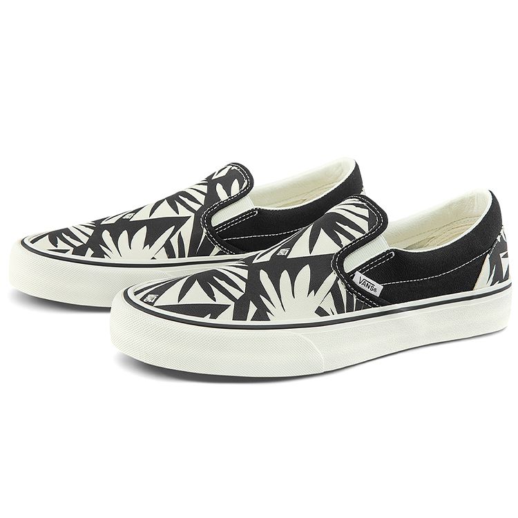 Vans Кеды слипоны из канваса, легкие, прочные, дышащие, низкие, для скейтбординга, унисекс, черно-белые VN0A3MUC9IG