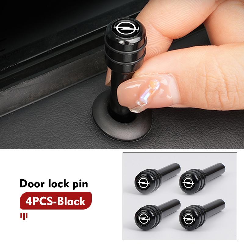 AAAYS1 2/4pcs Car Security Alloy Door Lock Pull Pin Universal Knob For Opel Zafira Meriva Mokka Vivaro Vectra Antara Ampera