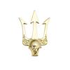 British Stlye Vintage Trident Brooch Men's Suit Metal Brooches Lapel Pin Badge Shirt Collar Gifts