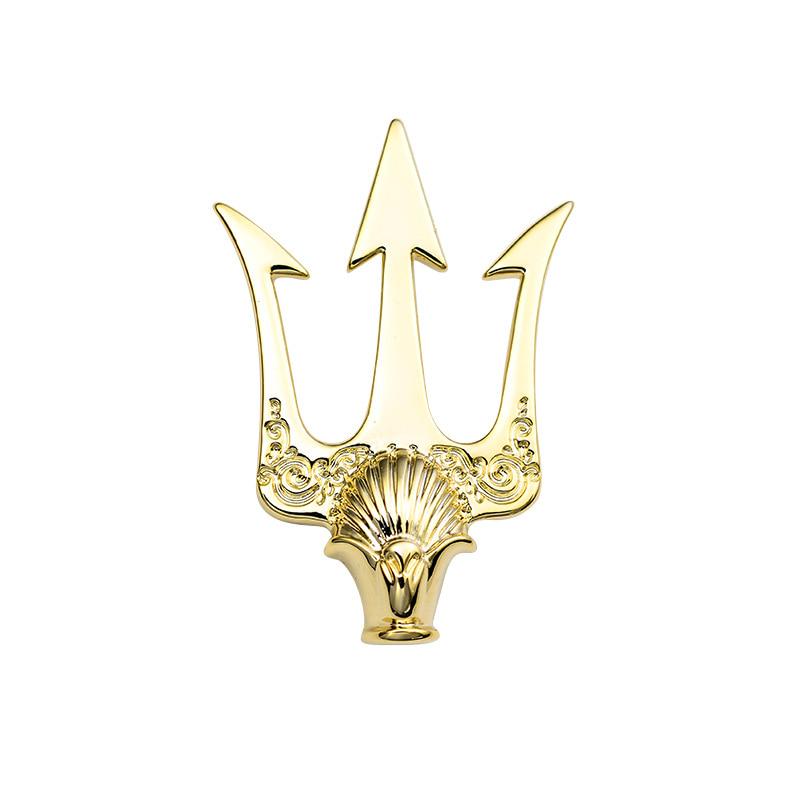 British Stlye Vintage Trident Brooch Men's Suit Metal Brooches Lapel Pin Badge Shirt Collar Gifts