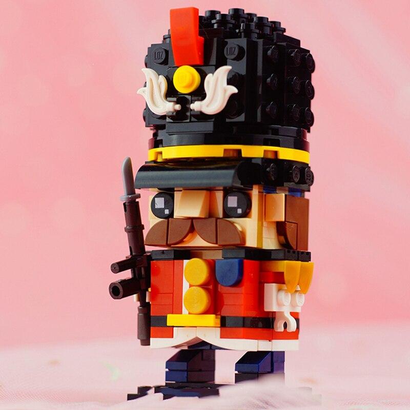 LOZ 1461 армейский солдат королевской гвардии, пистолет, оружие, военная военная 3D модель, мини-блоки «сделай сам», кирпичи, строительная игрушка без коробки