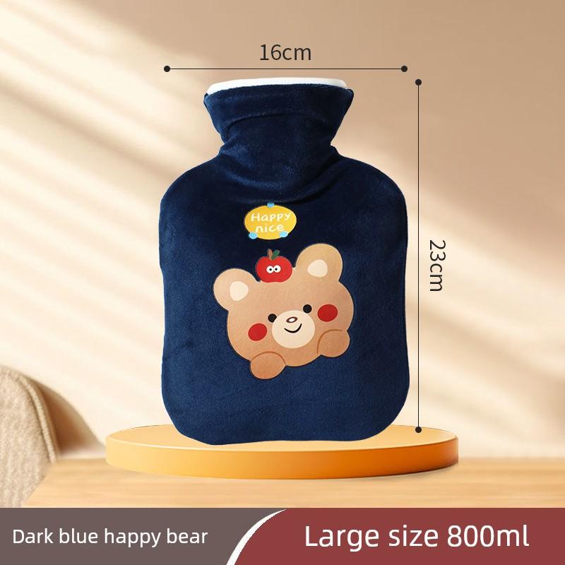 Home-Use Hot Water Bottle for Warming the Stomach and Neck, Large Size, Thickened, Explosion-Proof, for Warming Feet and Hands in Bed, Refillable