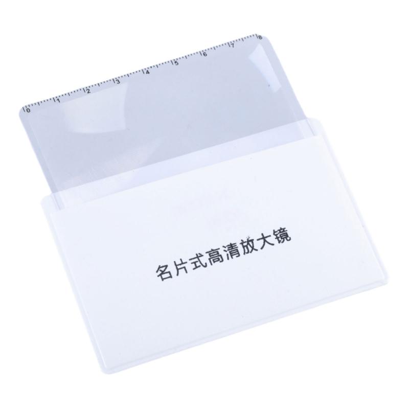 5Pcs 3x Magnifier for Reading Credit Card Size Pocket Magnifier Magnifying Cards for Wallet Portable Magnifier for Read