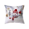 С Рождеством милый снеговик с принтом наволочка для дома, гостиной, украшения дивана, полиэстеровая подушка, наволочка