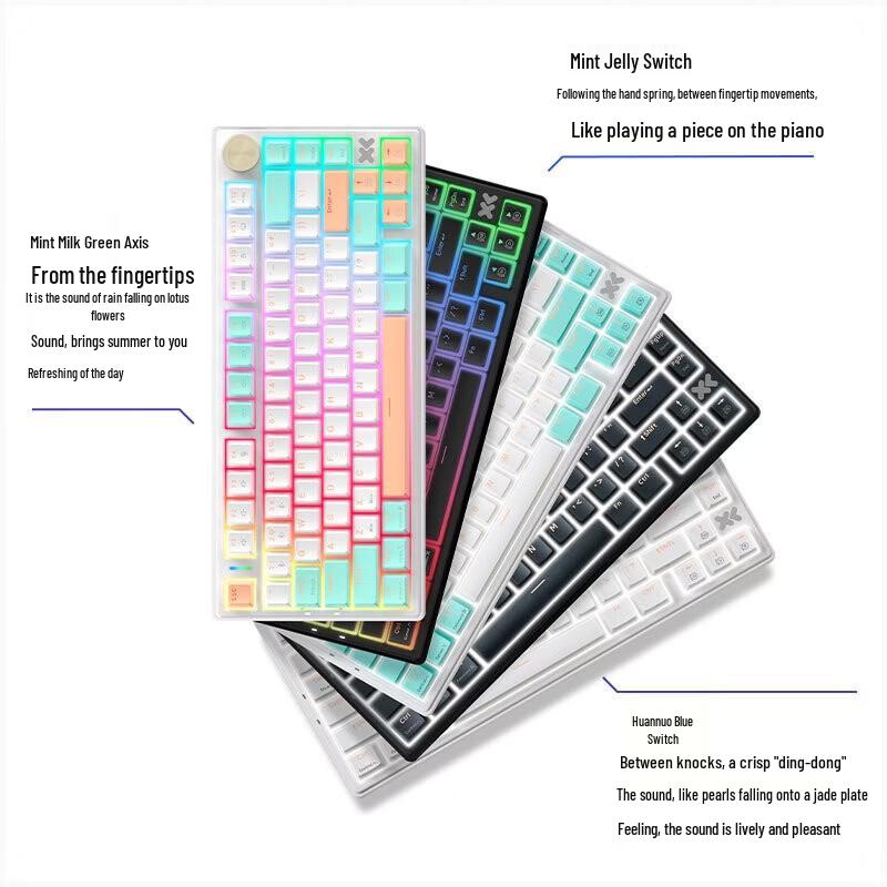 Lenovo Xiaoxin K5 Pro Трехрежимная беспроводная механическая клавиатура RGB с возможностью горячей замены
