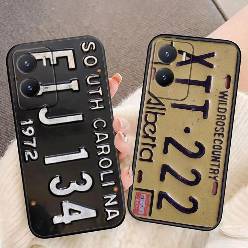 Nostalgic Vintage Classic License Plate Phone Case For VIVO S1 V17 V20 V21 V23 V23E V25 V25E V27 V27E V29 V29E V30 V30E V40 Case