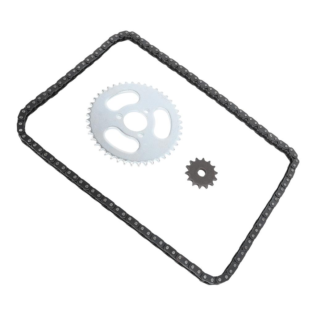 Комплект цепных звездочек T8F, стальная передняя звездочка 14T, комплект задних звездочек 44T с 3 отверстиями и цепью из 120 звеньев