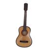 Ature Guitar Wooden Tiny Decorative Model with Stand Music Ornament Home Decoration Display Accessories 15cm