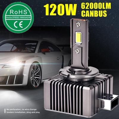 D1S светодиодные фары D3S Canbus лампы CSP D4S D2S светодиодные 62000LM 120 Вт супер яркие D1R D4R D2R D3R серии D автомобильные светодиодные лампы
