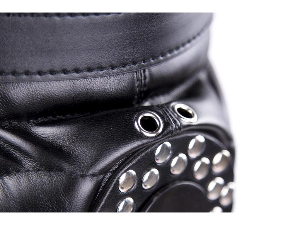 Эротическая маска для бондажа и капюшон-кляп для взрослых