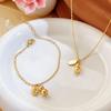Women's Lucky Gourd Anklet: 18K Gold-Plated, High-End, Fashionable, Non-Fading, Trendy Jewelry.