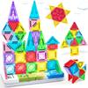 Magnetic Building Blocks Construction Set DIY Montessori Sensory Educational Toy For Kids Gift 28/36/43PCS With Iron Box