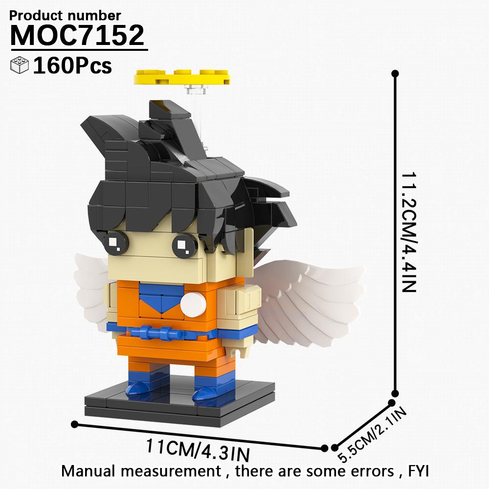 MOOXI Серия Аниме MOC Кирпичи Кирпичная Голова Фигурка Лун Сделай Сам Набор Конструкторов для Взрослых Модель Детские Образовательные Игрушки для Детей Подарок