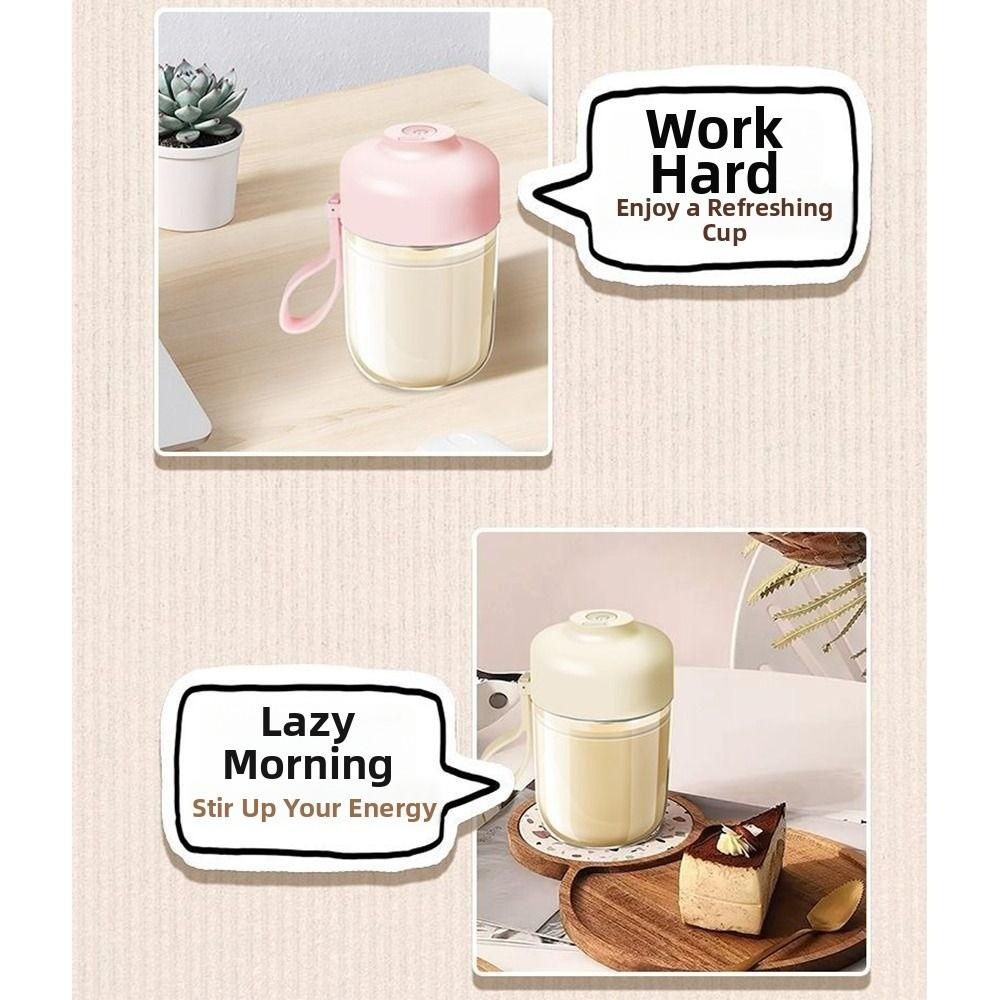 Portable Handle Automatic Mixing Cup 400ml Capacity Smart Drink Mixer Milk Mixing