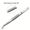 Пинцеты из нержавеющей стали, с изогнутым зазубренным кончиком, многоцелевые пинцеты, пинцеты для швейной машины, щипцы для рукоделия и ремонта