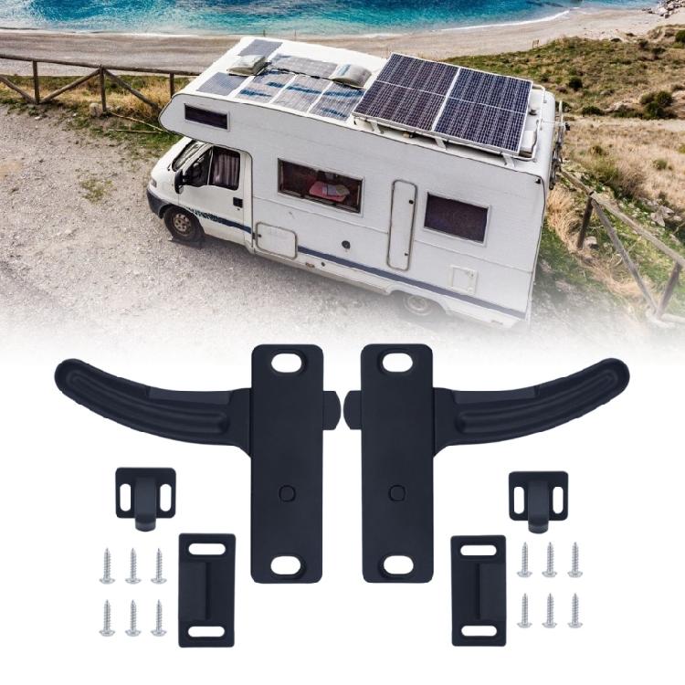 Left and Right Screen Handle 1 Pair, Black Curved Pull Handles for Routine Maintenance and Screen Panel Repair Work with Daily Service Support