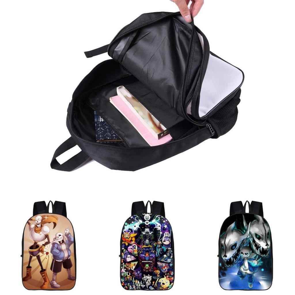 Прочный 17-дюймовый рюкзак Undertale Sans для детей с регулируемыми лямками и стильным дизайном
