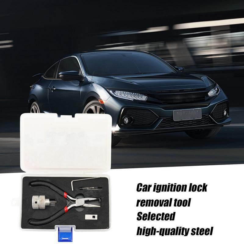 Для Honda Замок зажигания автомобиля Съемник штифтов Инструмент для ремонта Комплект Съемник штифтов Коробка Инструмент для снятия штифтов замка зажигания Комплект для ремонта