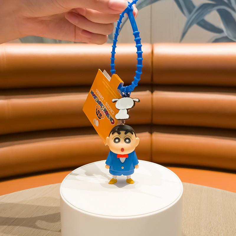 Брелок Crayon Shinchan с трансформирующимися мультяшными фигурками из смолы для автомобилей или сумок