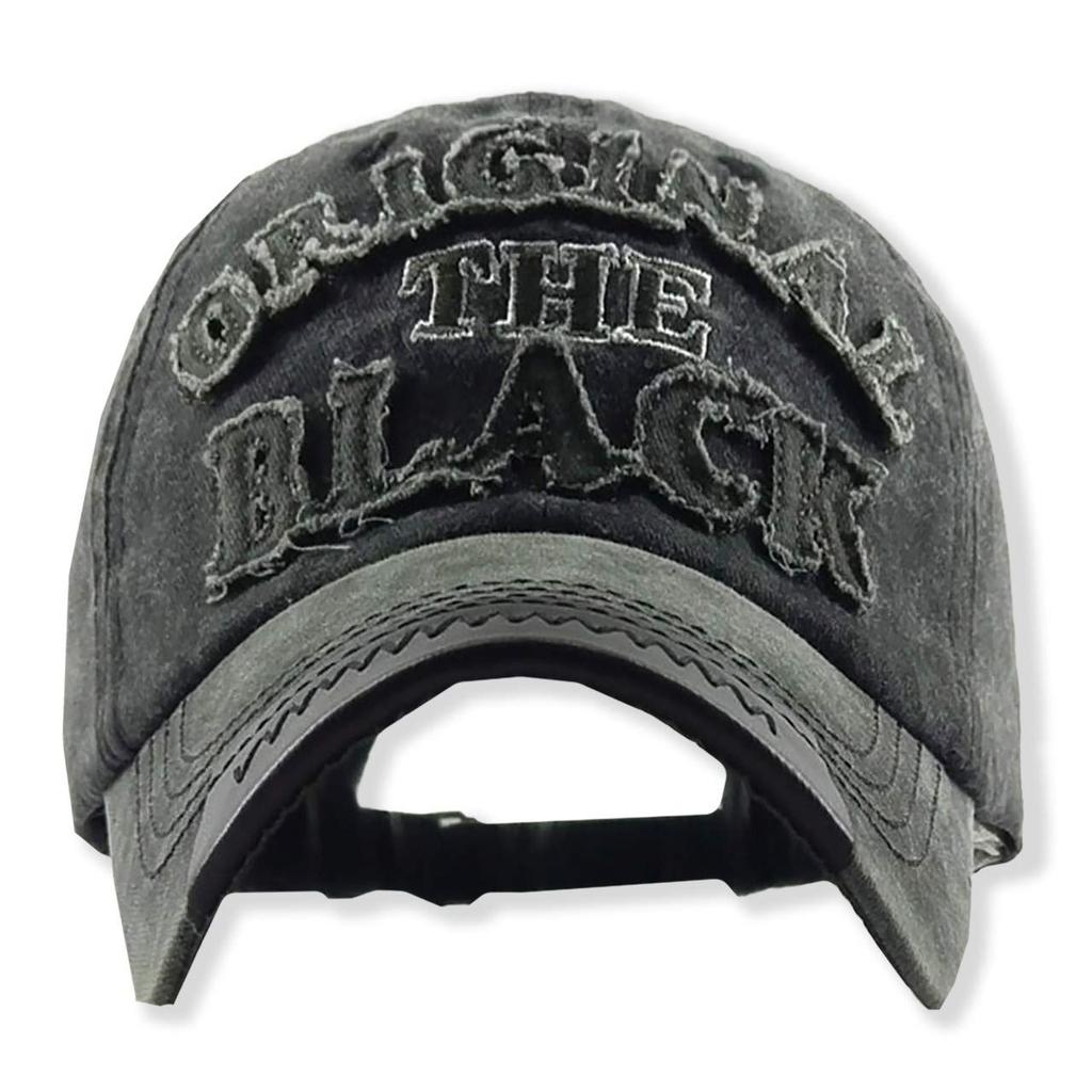 Кепка WHITE FANG Винтажная Потертая Кепка Логотип Крутая Стильная Кожаная CA213 Мужская (01 черный)