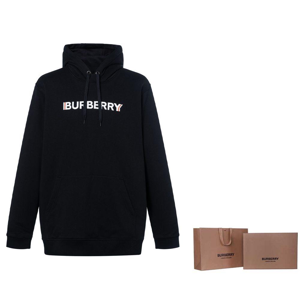 Burberry Худи с логотипом Черное 8052977