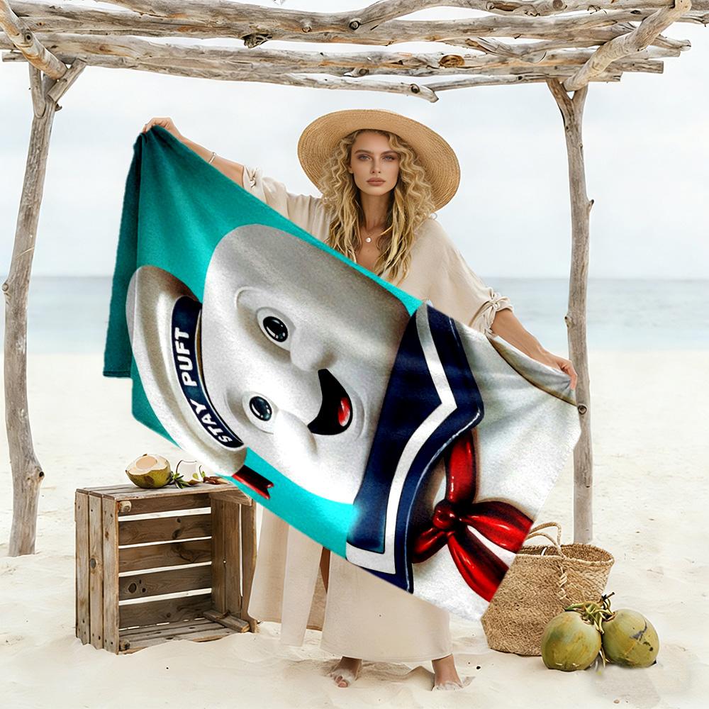 Ghostbusters Beach Towel Super Soft & Absorbent Comfortable Lightweight