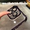 Plating Shockproof Case For Samsung iPhone Xiaomi Redmi Realme OPPO Vivo 360 Full Body Protective Bult In Camera Len Protector Shock-absorbing Airbag