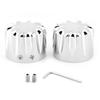 2pcs 29mm1.14in Electroplating Motorcycle Front Axle Nut Cap Fit for Touring
