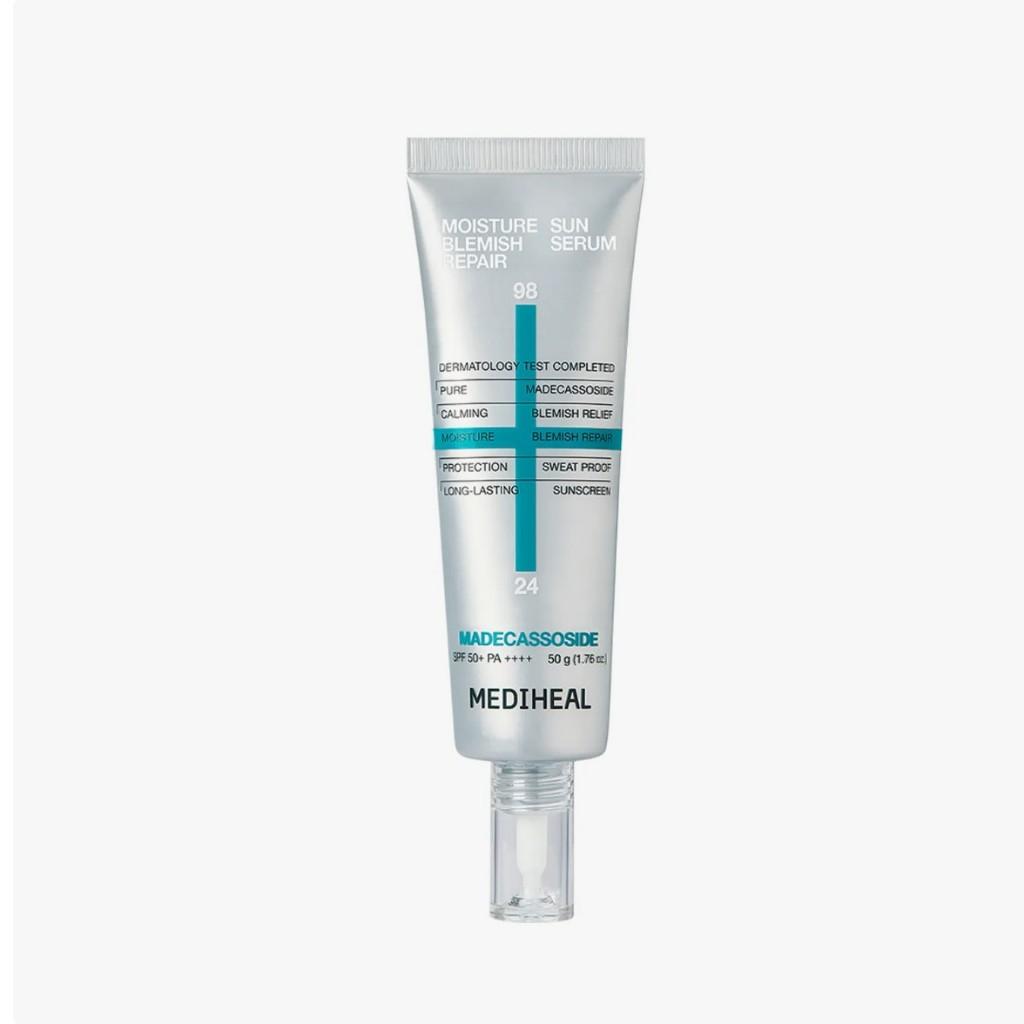 Mediheal Мадекассосид Увлажняющая Солнечная Сыворотка Регенерация Пятен 50г | SPF50+ PA++++