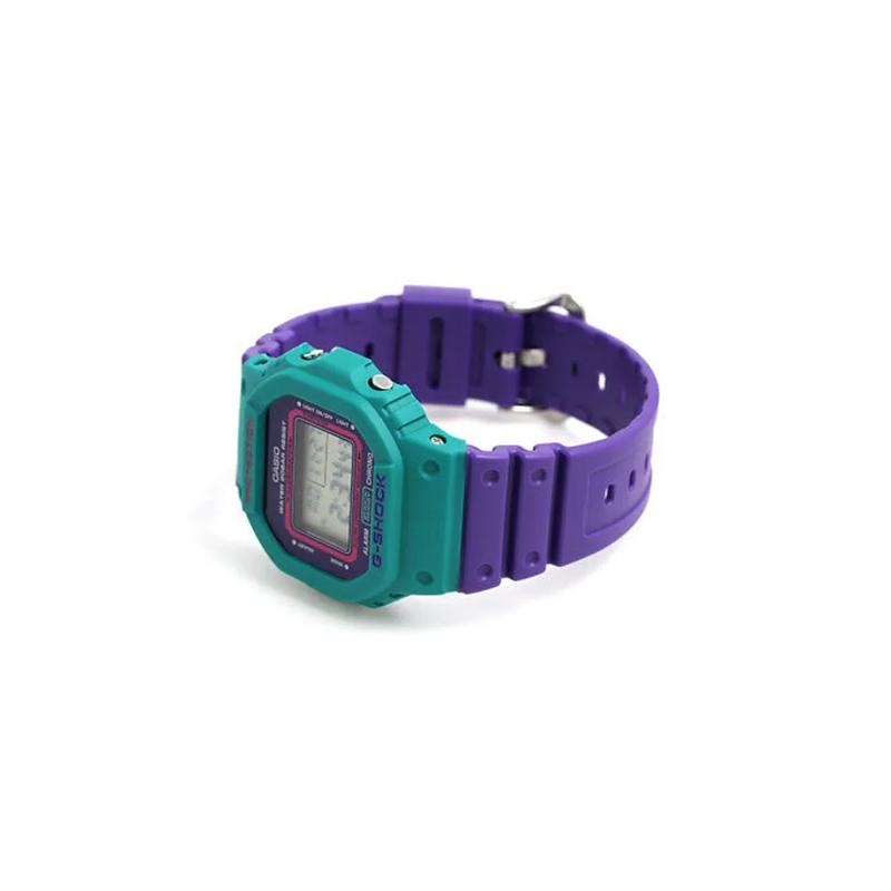 Casio Серия G-SQUAD водонепроницаемые спортивные кварцевые часы ремешок из смолы японские и корейские часы мужские часы фиолетовый циферблат DW-5600TB-6