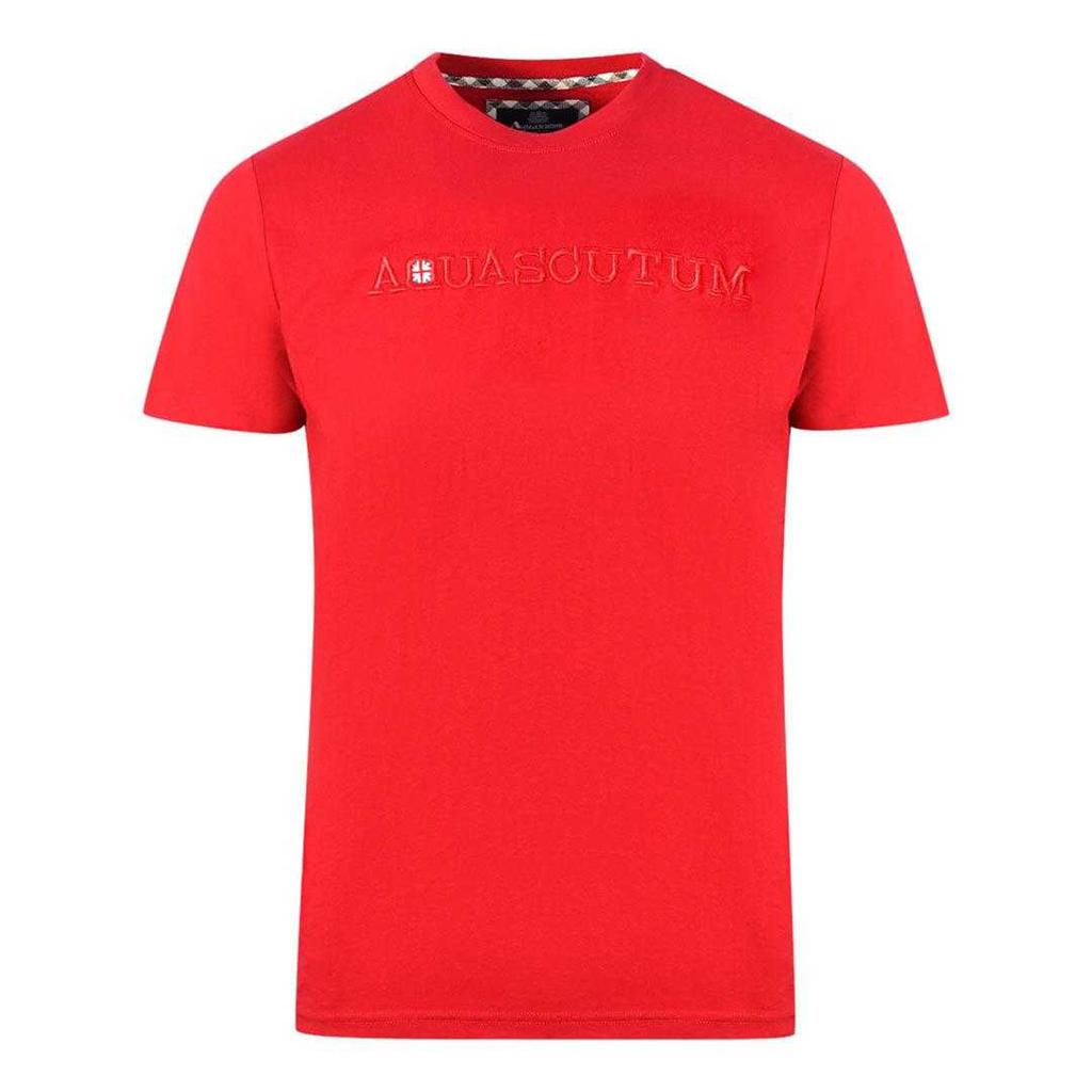 Aquascutum Mens Embossed Logo T-Shirt