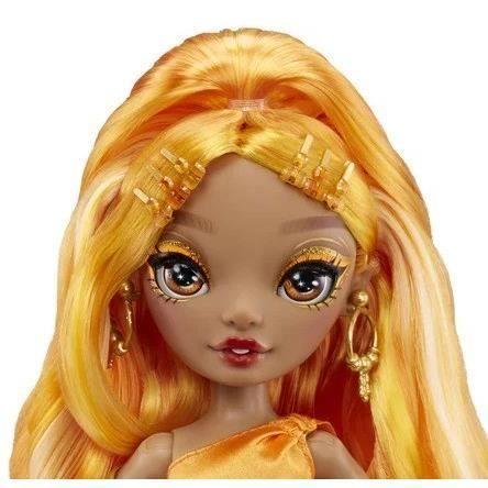 Poupée mannequin Rainbow High S4 - Meena Fleur - Orange - Accessoires inclus