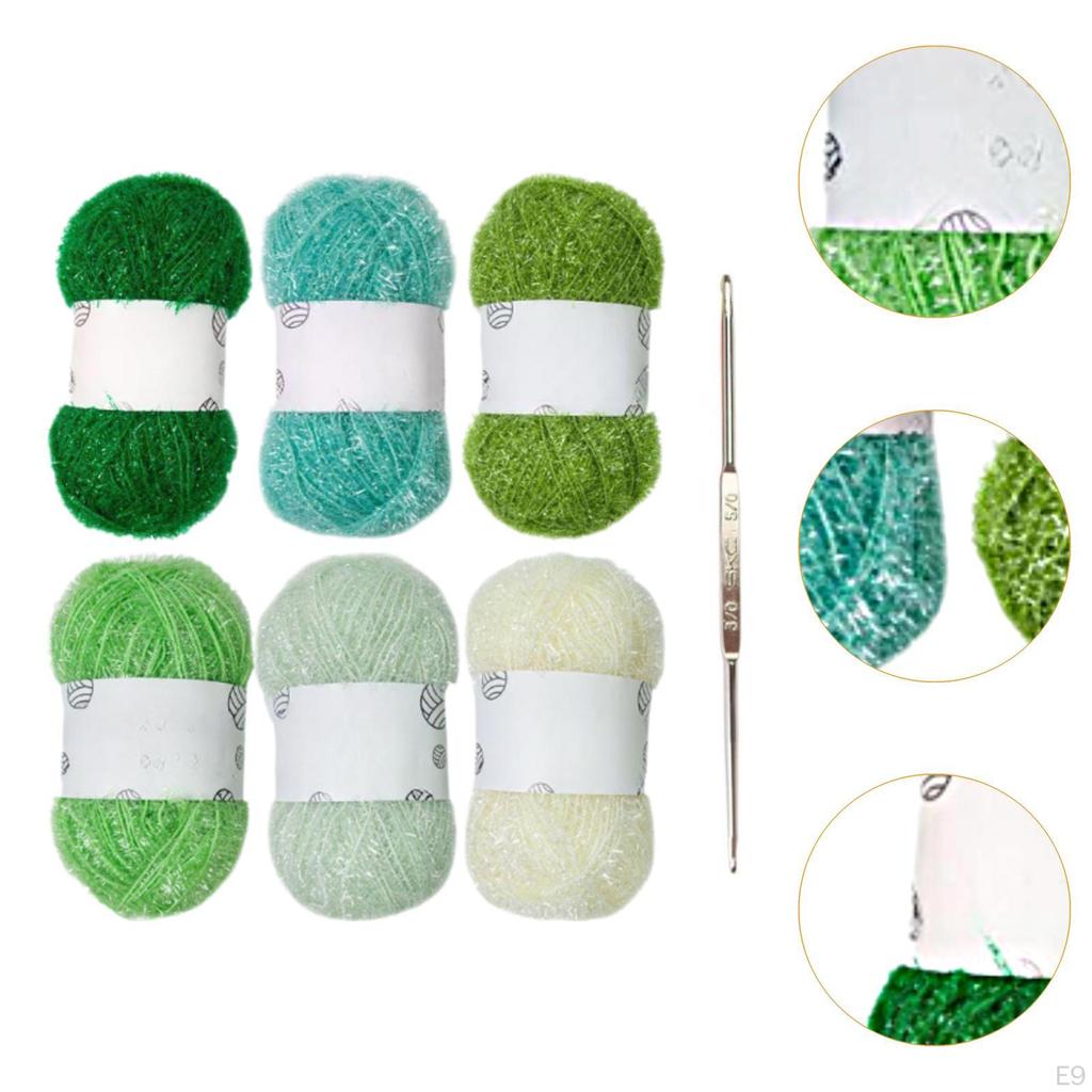 Scrubby Yarn Нитка для кухонного полотенца Удобная моющаяся, легкая в переноске, ручная вязка крючком для посуды